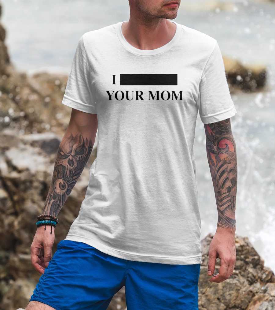I Blackout Your Mom Hidden Word Playful Text Drinking Humor T-Shirt