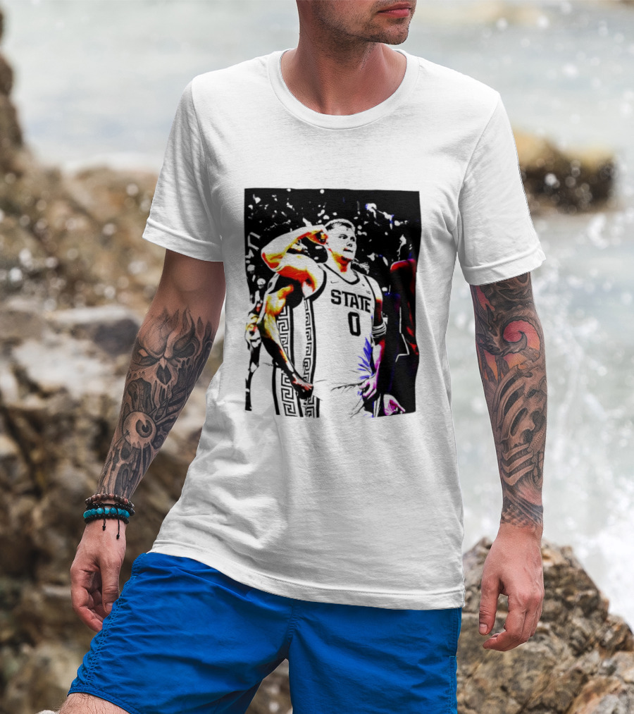 Jaxon Kohler Michigan State Spartans Basketball Jersey T-Shirt