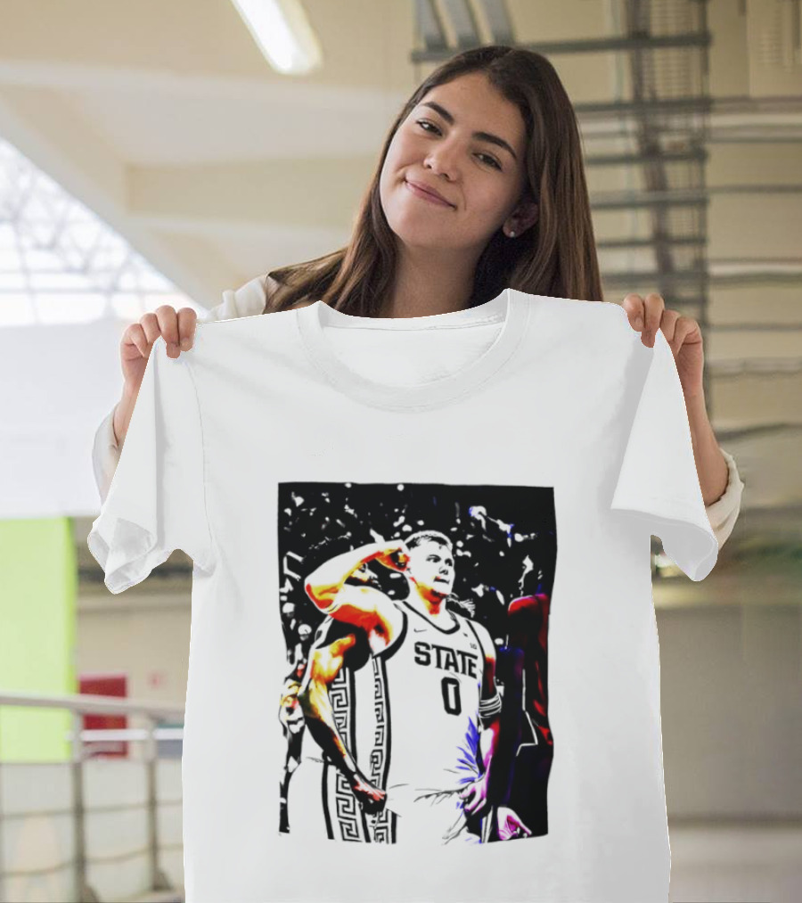 Jaxon Kohler Michigan State Spartans Basketball Jersey T-Shirt