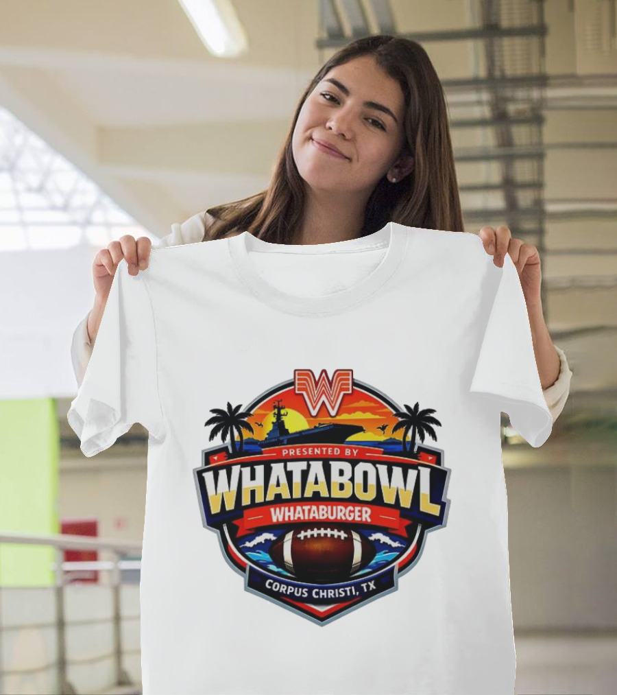 Whatabowl Whataburger Corpus Christi TX Football Sunset Palm Trees T-Shirt