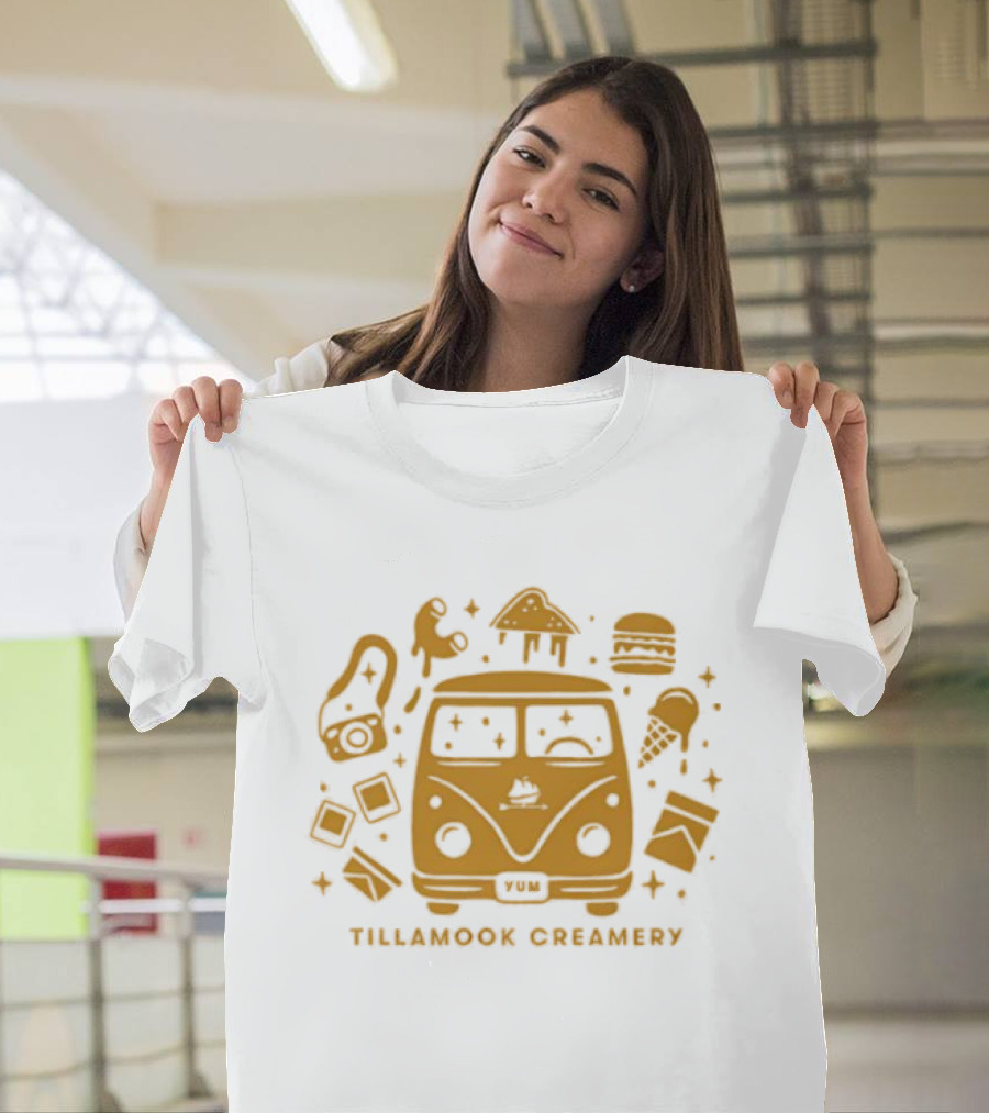 Tillamook Creamery VW Bus Cheese Ice Cream Fun T-Shirt