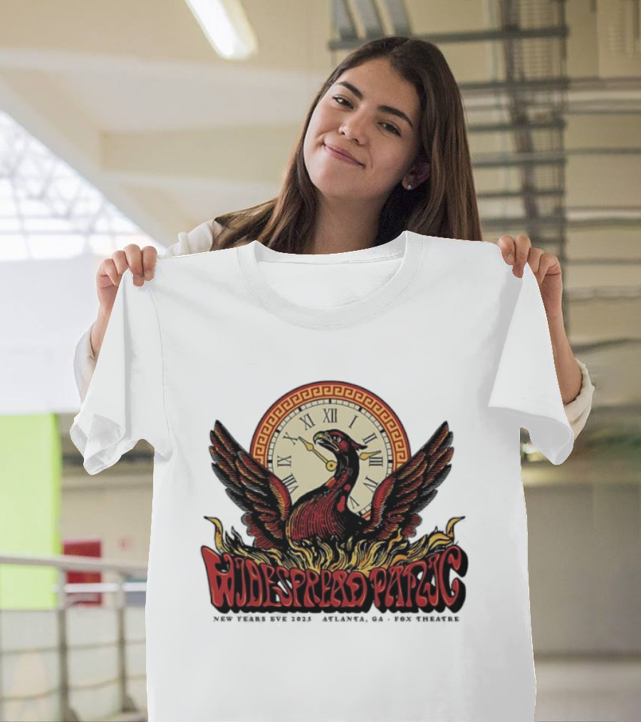 Widespread Panic New Years Eve 2025 Atlanta Ga Fox Theatre And Phoenix T-Shirt