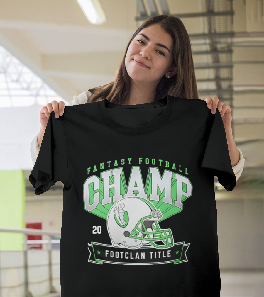 Fantasy Football Champ FootClan Title 2025 T-Shirt