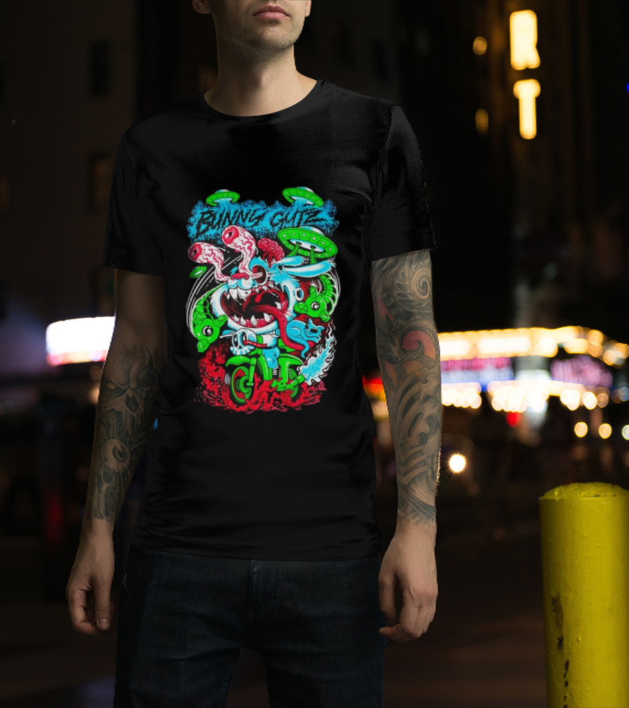 Bunny Gutz Ride Or Die Alien Motocross Adventure T-Shirt