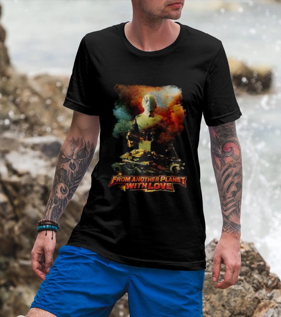 From Another Planet With Love Sci Fi Robot T-Shirt