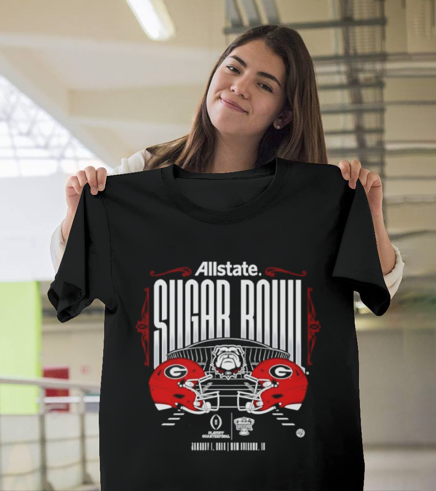 Allstate Sugar Bowl January 1 2008 New Orleans Georgia Bulldogs Football T-Shirt