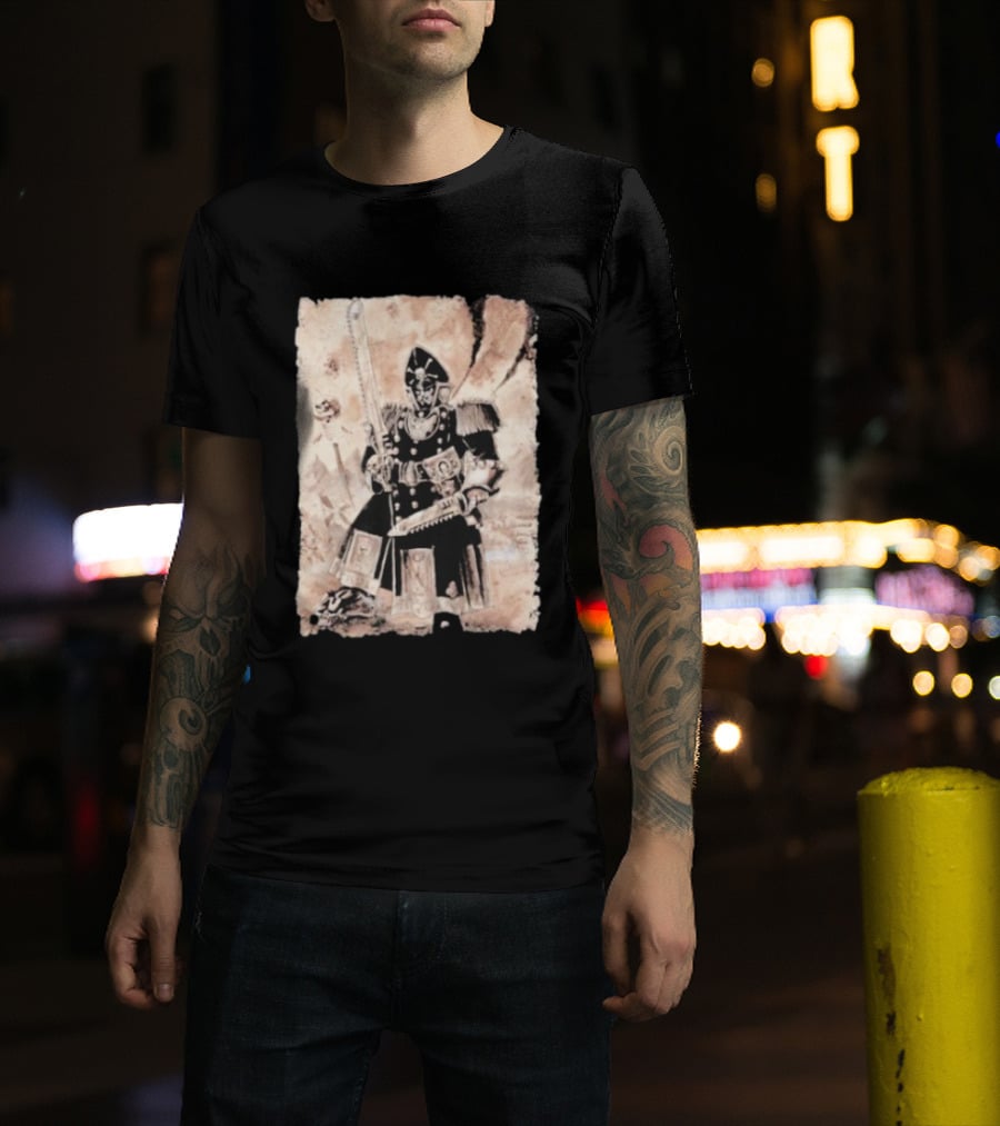 Grimdark Commissar Warhammer 40k Chainsword Artillery T-Shirt