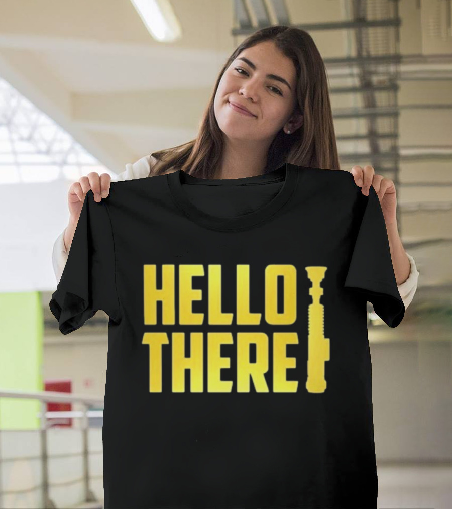ScreenCrush Hello There Lightsaber Iconic Reference T-Shirt