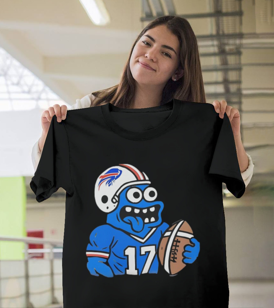 Monster Toast Josh Allen Buffalo Bills Football Player Cartoon T-Shirt