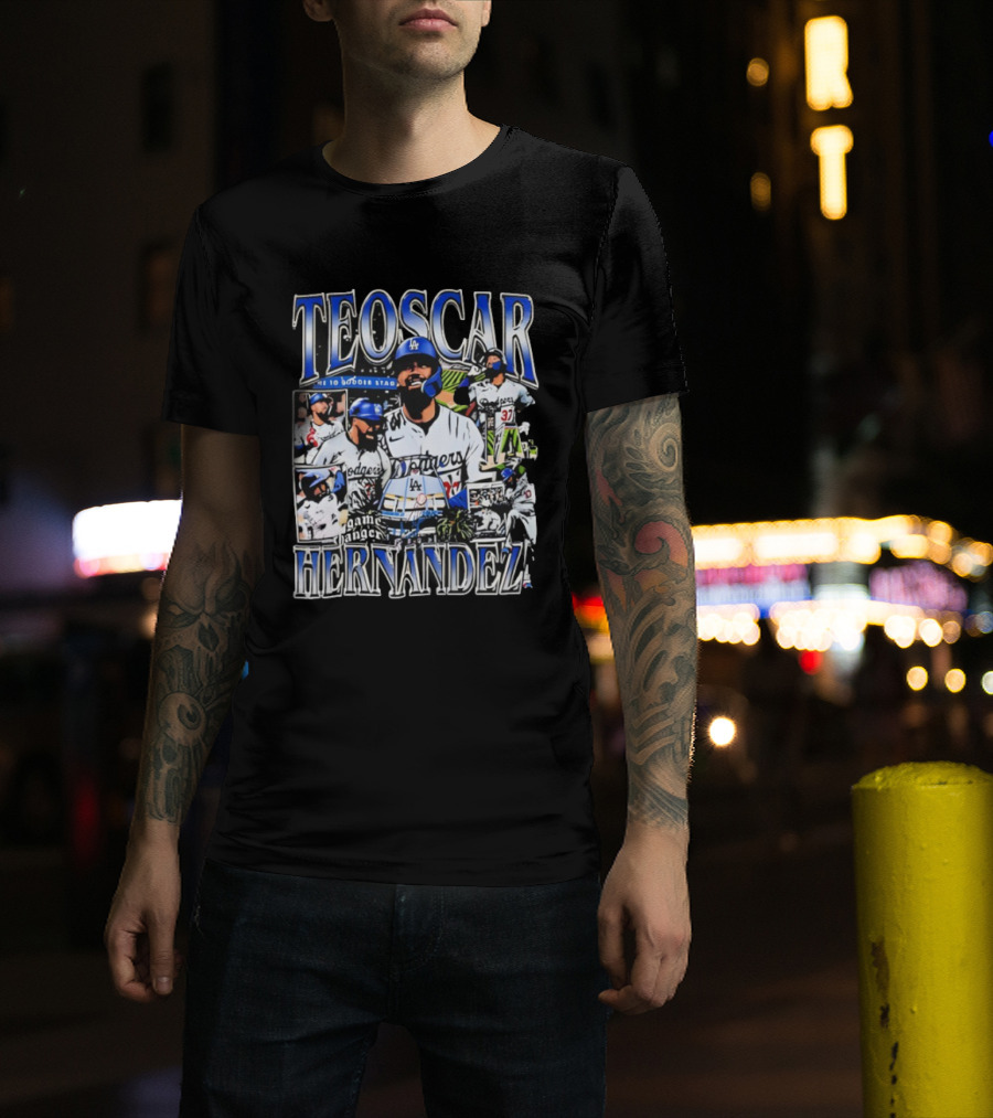 Teoscar Hernández Los Angeles Dodgers Game Changer Stadium T-Shirt