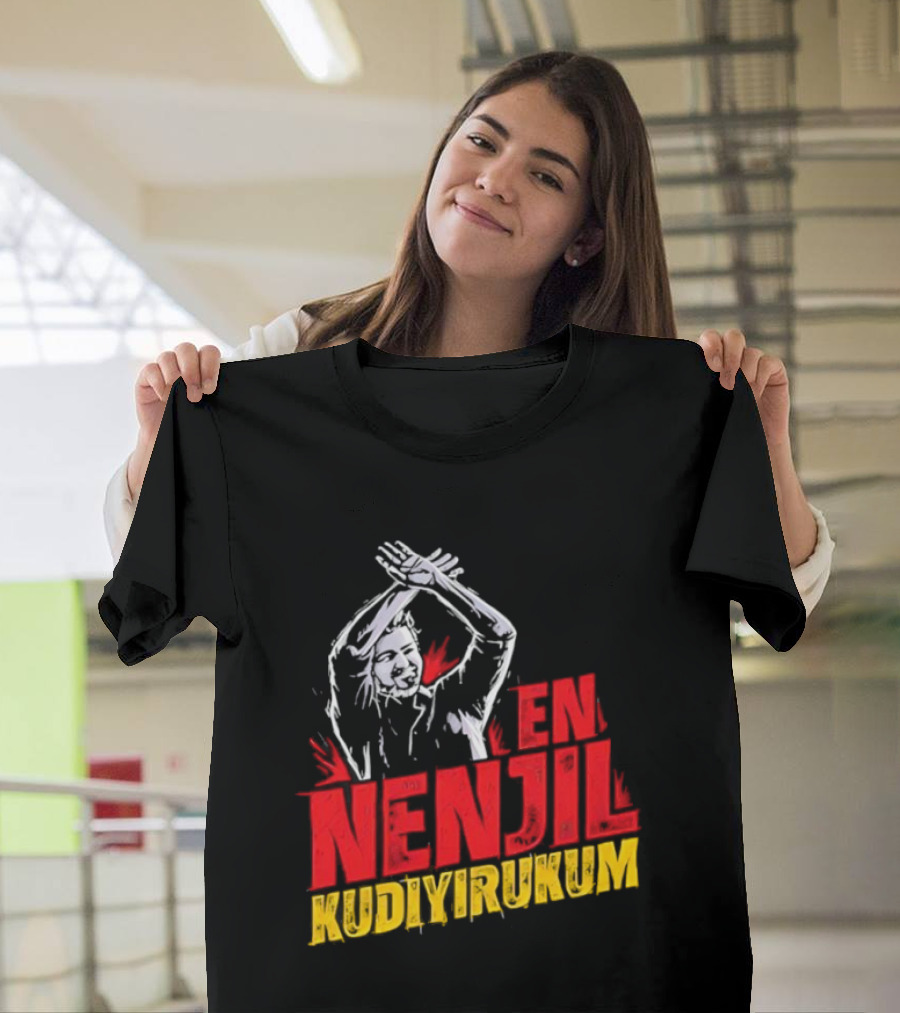 Thalapathy En Nenjil Kudi Irukkum Silhouette Gesture T-Shirt