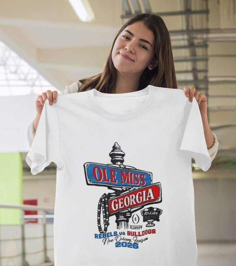 Ole Miss Georgia Rebels Vs Bulldogs Game Day 2023 T-Shirt
