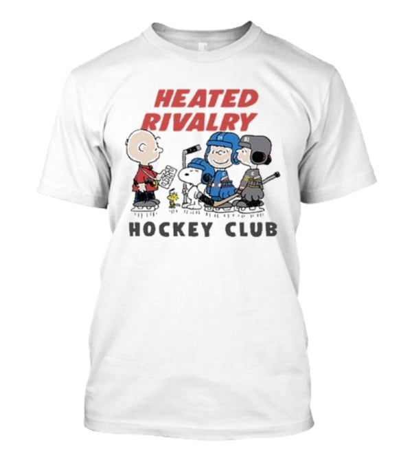 Snoopy Charlie Brown The Peanuts Heated Rivalry Hockey Club T-Shirt