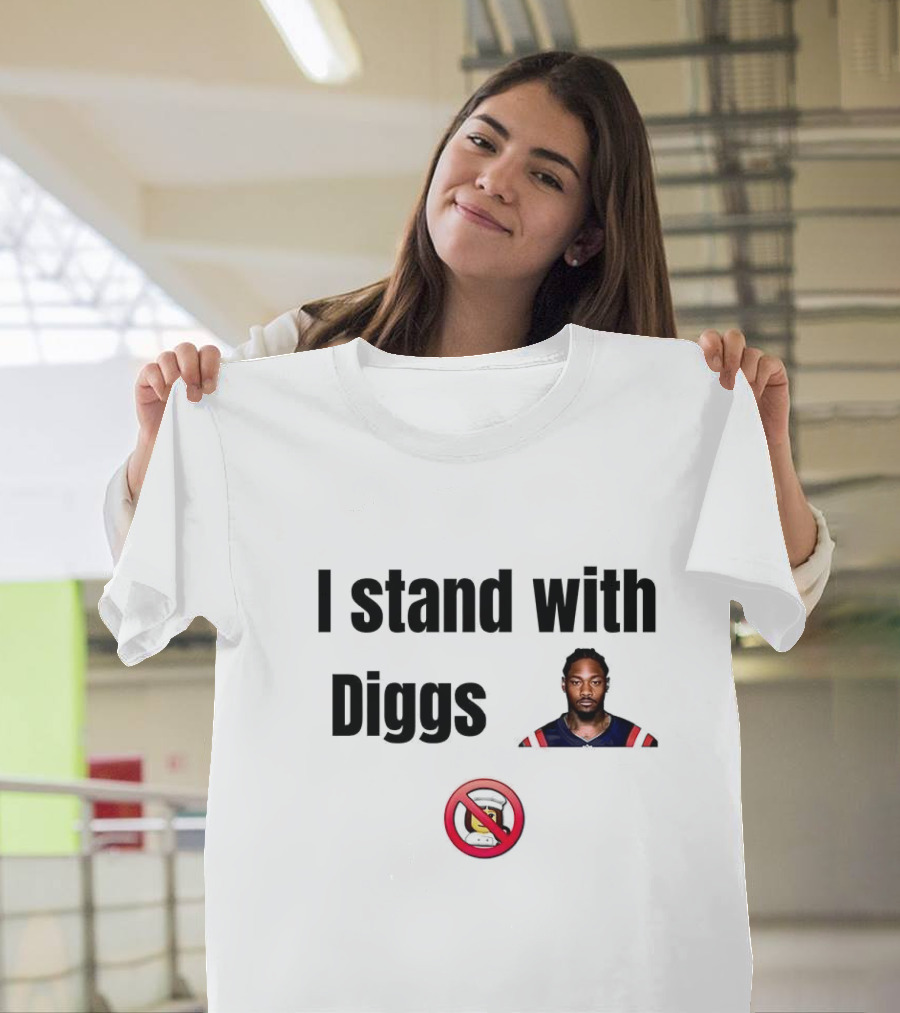 Stefon Diggs I Stand With Diggs 2023 Buffalo Football No Phones T-Shirt