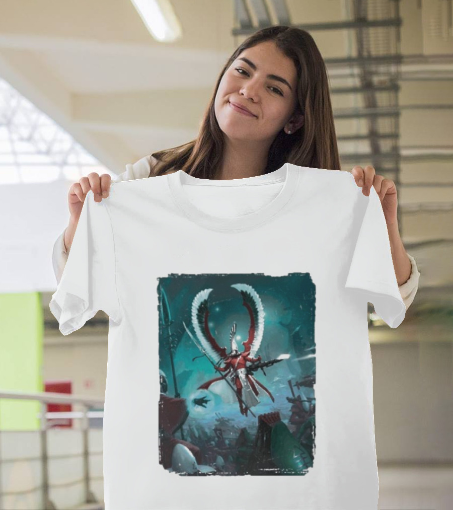 Warhammer 40 000 Aeldari Avatar Epic Battle Wings Fantasy Science Fiction T-Shirt