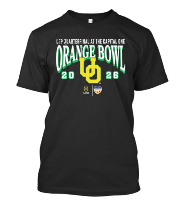 Oregon Ducks 2026 CFP Quarterfinal Capital One Orange Bowl T-Shirt