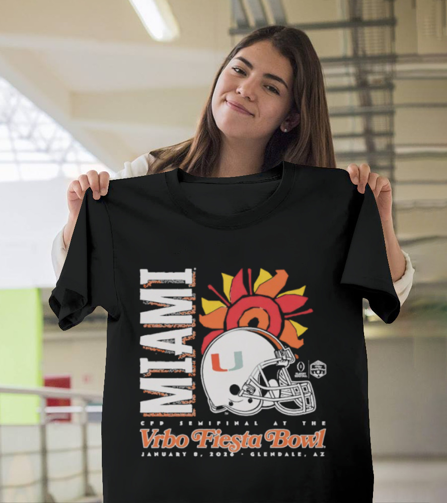 Miami 2026 CFP Semifinal Vrbo Fiesta Bowl January 1 Glendale Arizona T-Shirt
