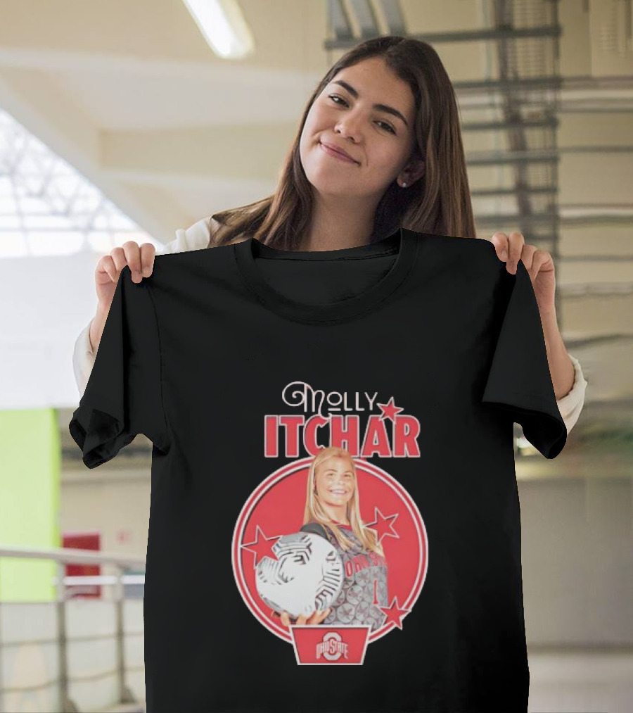 Molly Pritchard Ohio State Soccer Star With Ball And Stars T-Shirt