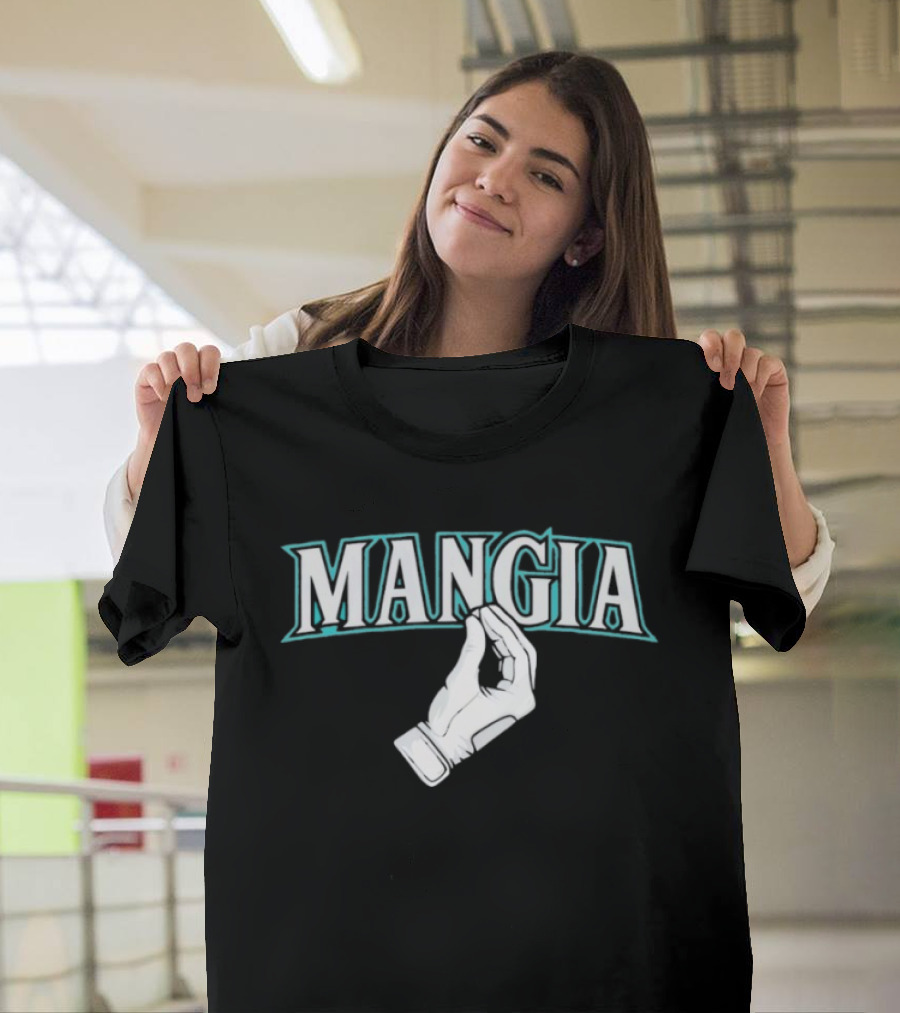 Mangia Seattle Italian Hand Gesture T-Shirt