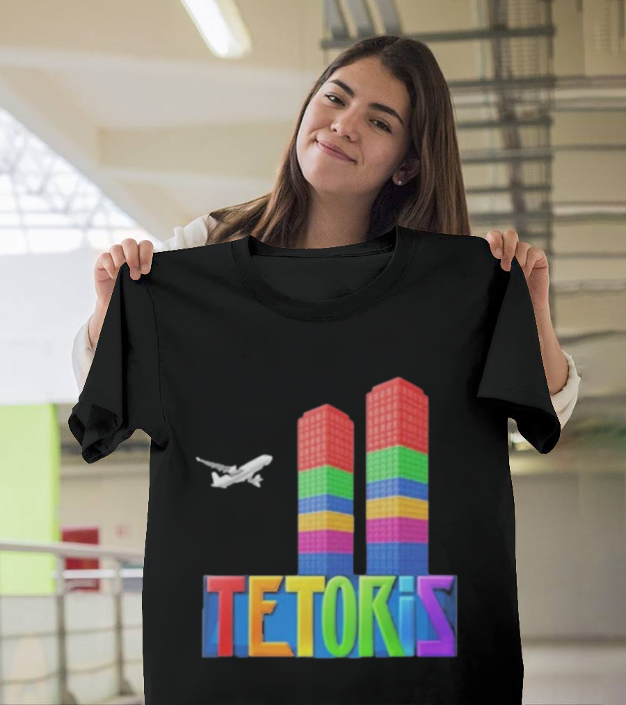 Tetoris Block Towers And Plane T-Shirt