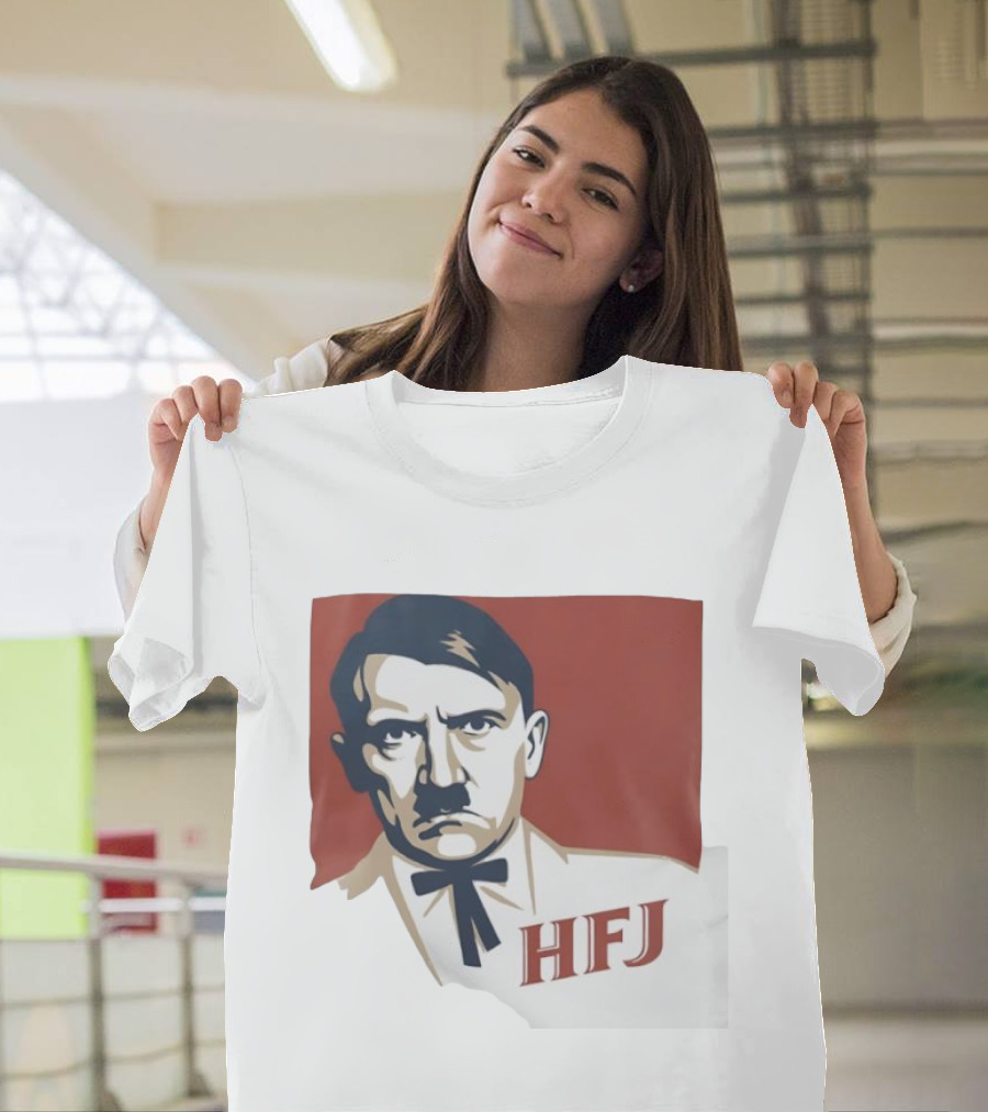 Adolf Hitler HFJ KFC Parody Logo T-Shirt