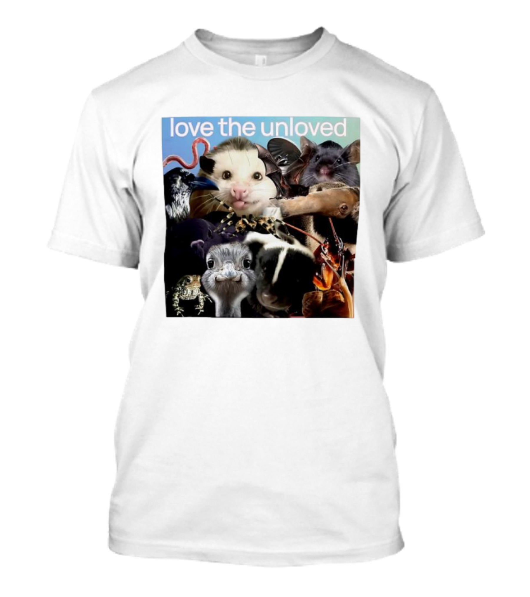 Love The Unloved Animal Collage T-Shirt