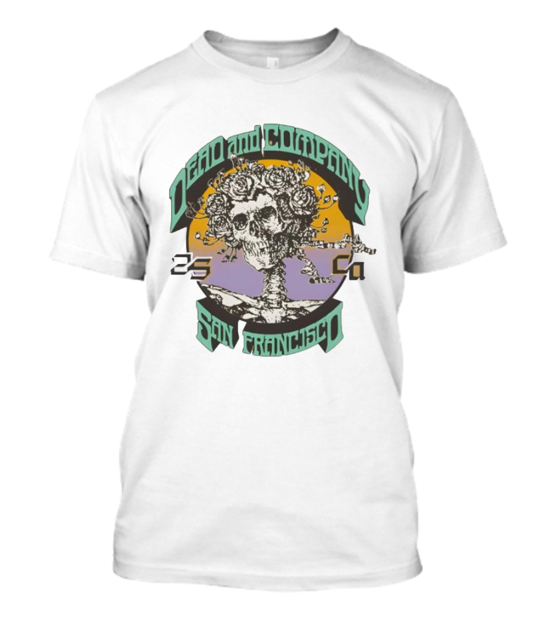 Dead And Company Bertha San Francisco Rose Skull T-Shirt