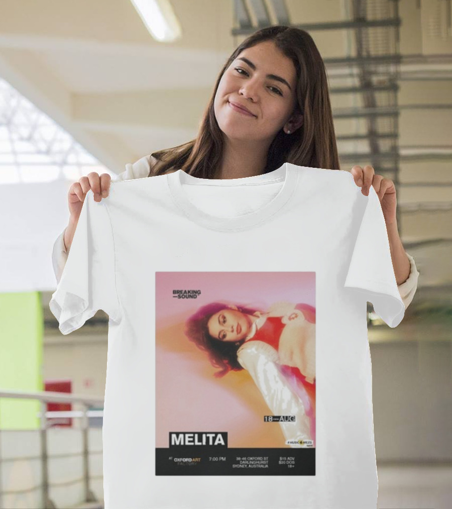 Melita Breaking Sound Oxford Art Darlinghurst Sydney Australia August 18 Event T-Shirt