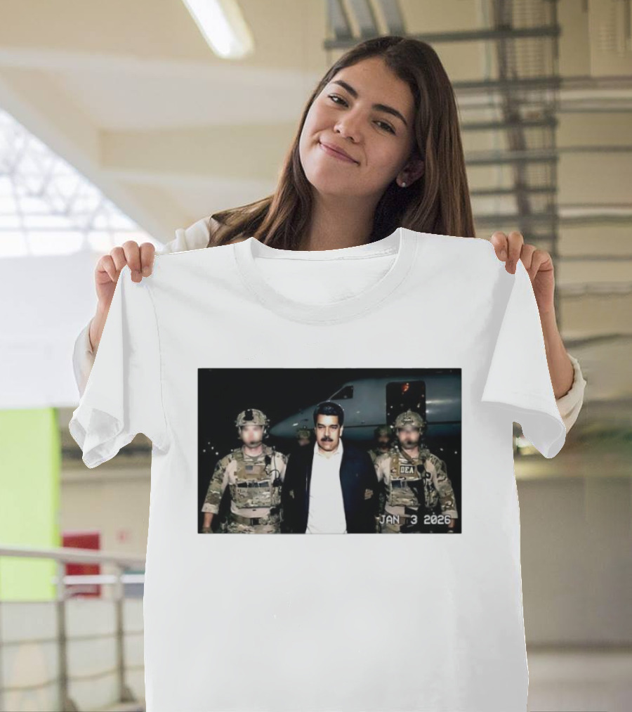 Nicolas Maduro Arrested DEA January 3 2026 T-Shirt