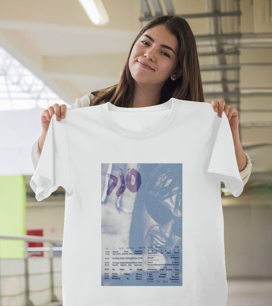 DJO South America Mexico Tour Santiago Region Mar 14 2026 Dates And Venues T-Shirt