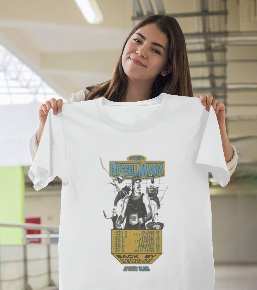 Russell Dickerson Back By Popular Demand Spring Slam Tour 2026 T-Shirt