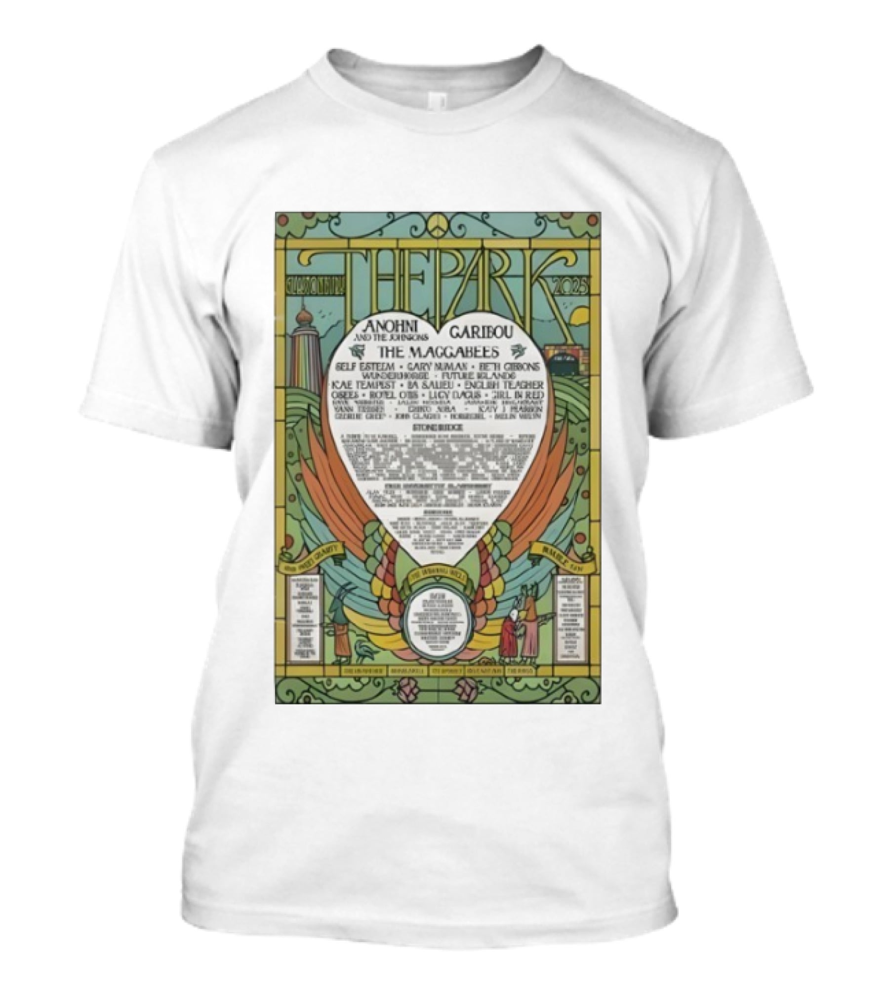Glastonbury Festival 2025 The Park Anohni The Maccabees Lineup T-Shirt