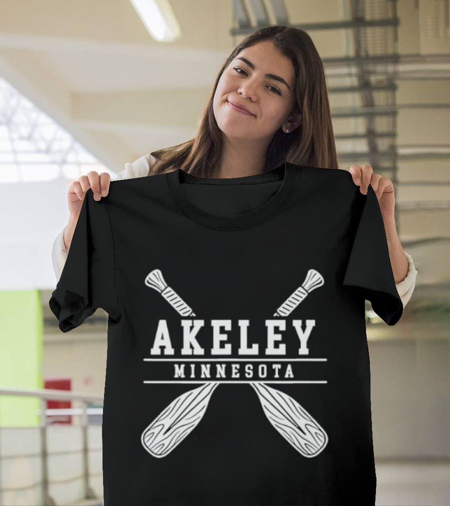 Akeley Minnesota Lake Paddle Adventure Outdoor Nature T-Shirt