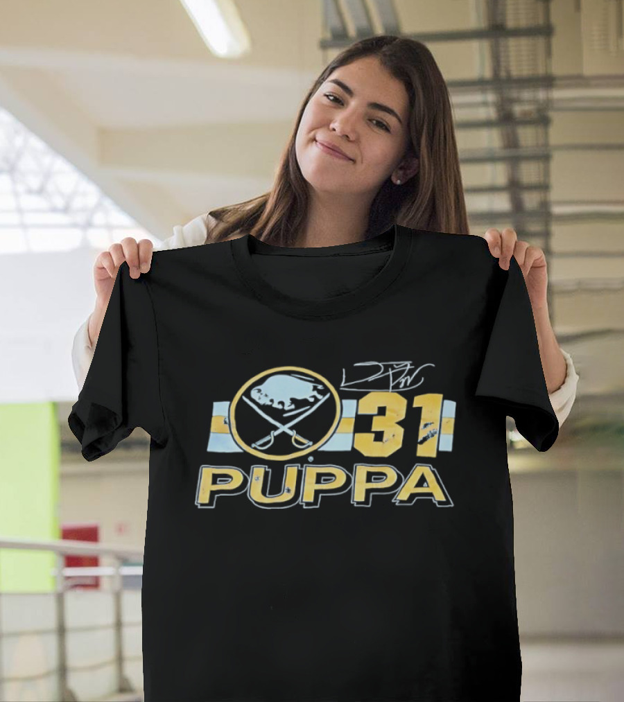 Buffalo Sabres Daren Puppa 31 Signature Hockey Fan T-Shirt