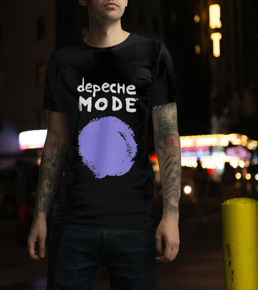 Depeche Mode Devotional Band Purple Circle T-Shirt