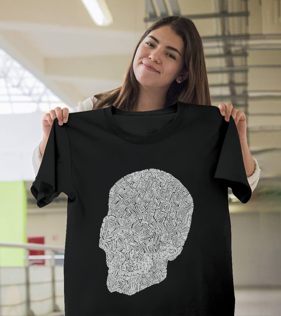 Noah Scalin Obsessive Compulsive Skull Maze T-Shirt