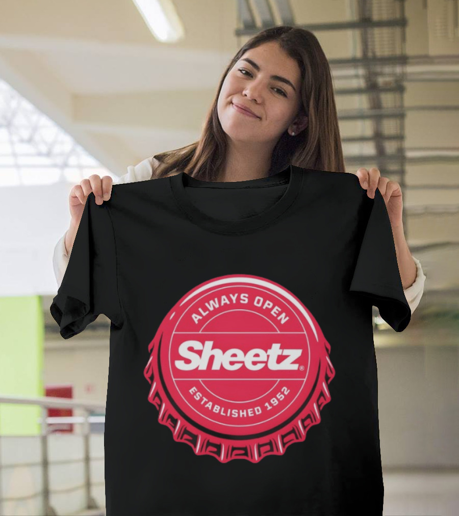 Always Open Sheetz Established 1952 Red Bottle Cap T-Shirt