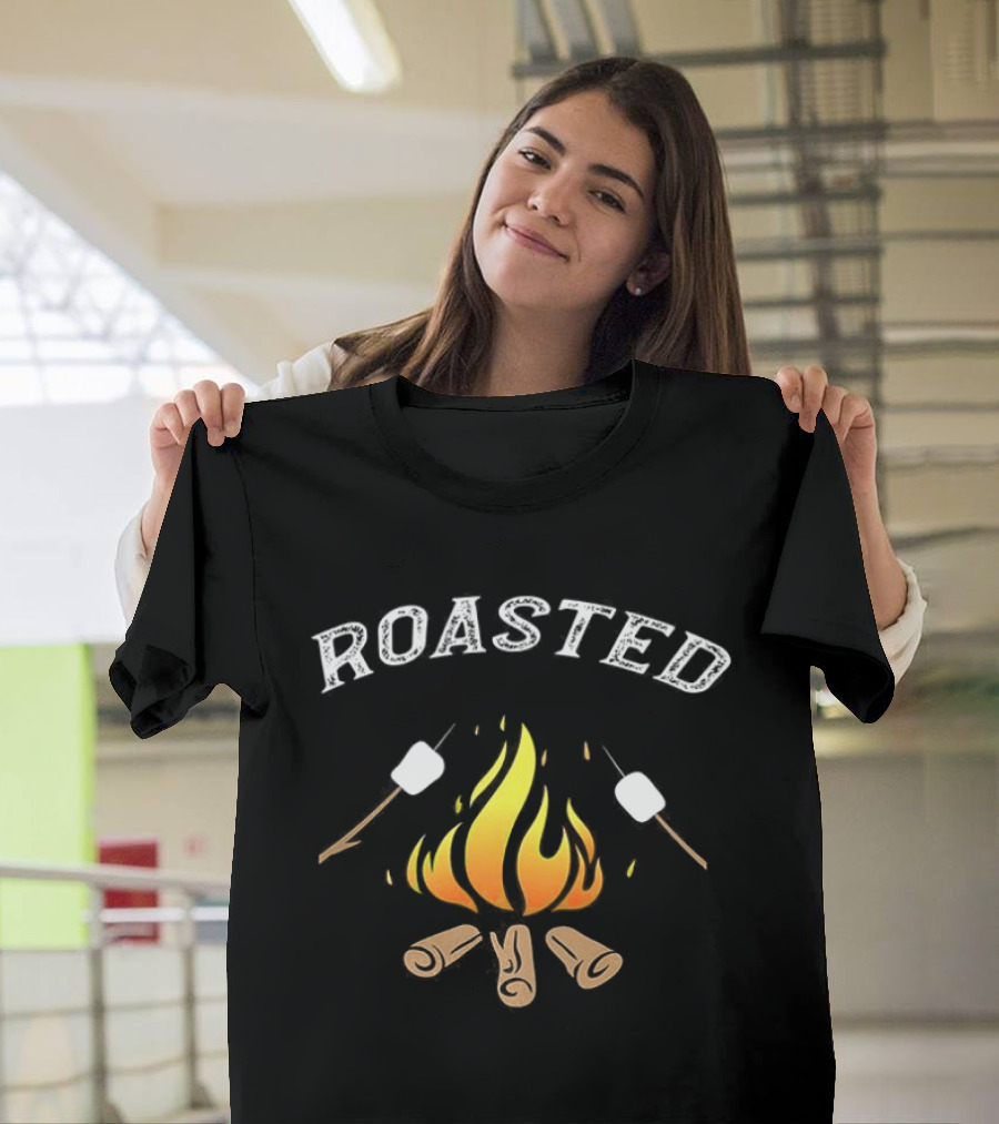 Campfire Roasted Marshmallows Bonfire Logs T-Shirt