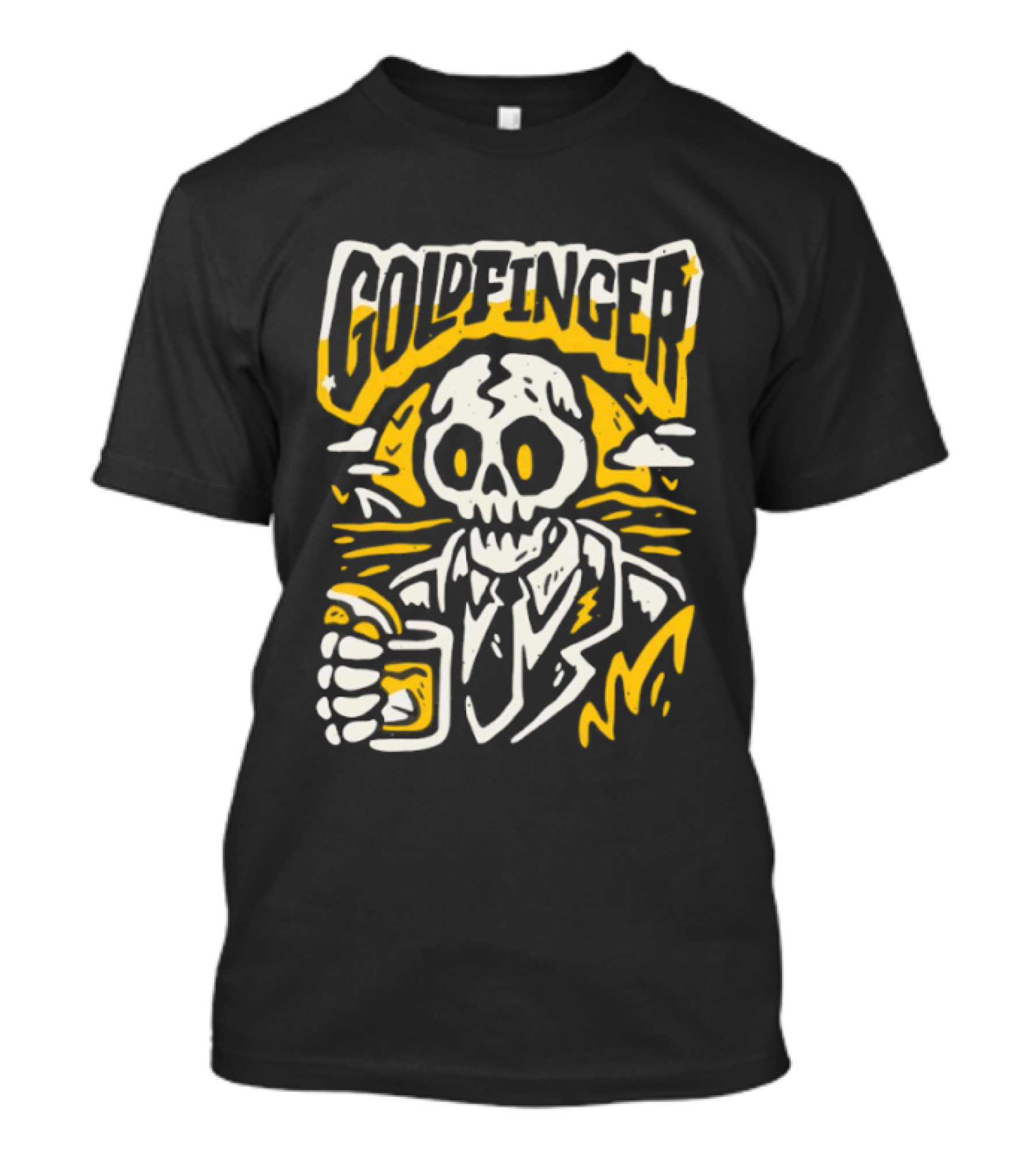 Goldfinger Skeleton Holding Tijuana T-Shirt