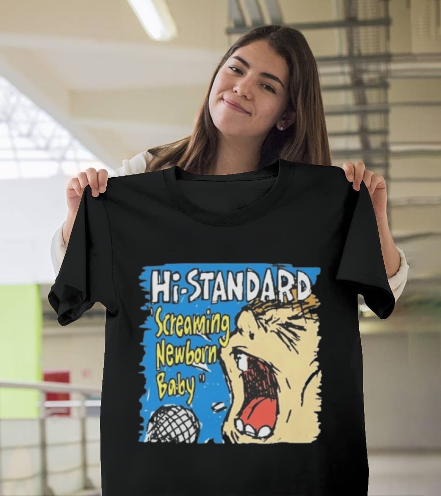 Hi Standard Screaming Newborn Baby Niigata Japan SNB Band Merchandise T-Shirt