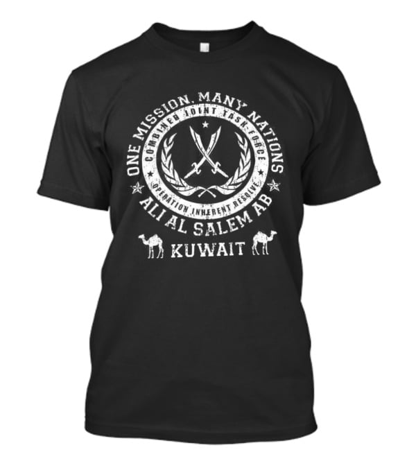 One Mission Many Nations Ali Al Salem Kuwait Camels T-Shirt