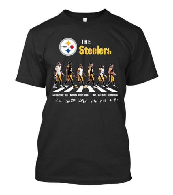 Pittsburgh Steelers Player Signatures Crosswalk T-Shirt