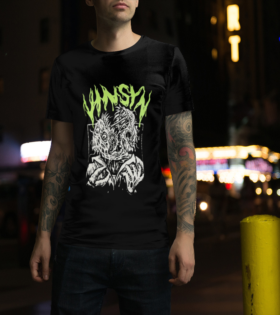 VinSyn Infested Horror Art Neon Gothic T-Shirt