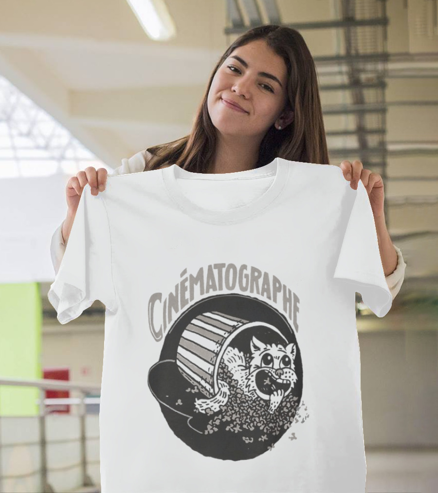 Cinématographe Feral Popcorn Cat Burst T-Shirt