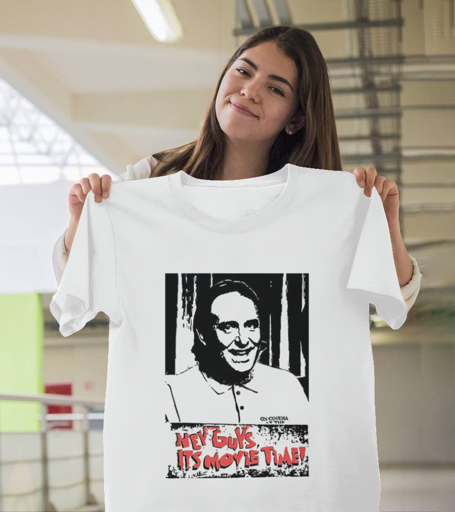 Hey Guys It's Movie Time Portrait with Signature T-Shirt
