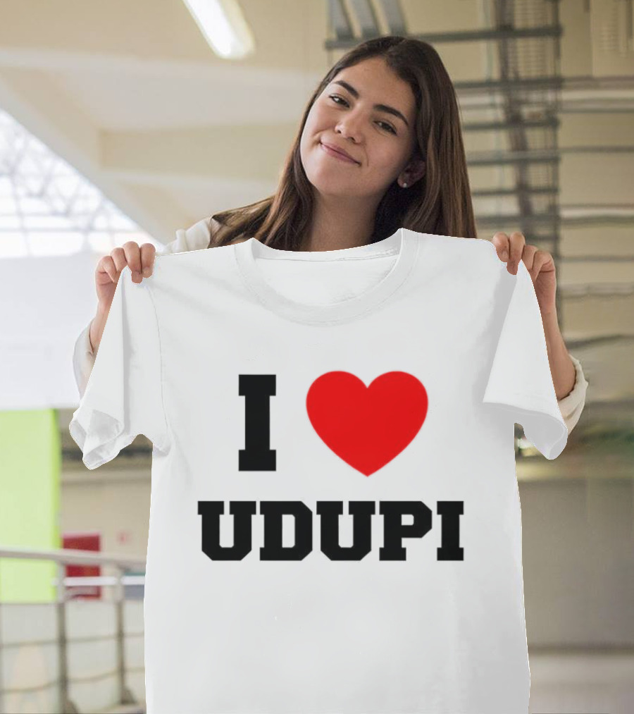 I Love Udupi Heart T-Shirt