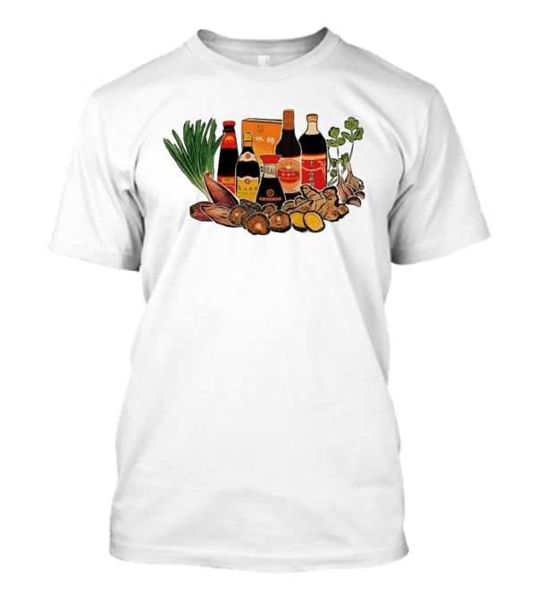 Kikkoman Soy Sauce Sichuan Flavor Ginger Scallions Chinese Cuisine Essentials T-Shirt