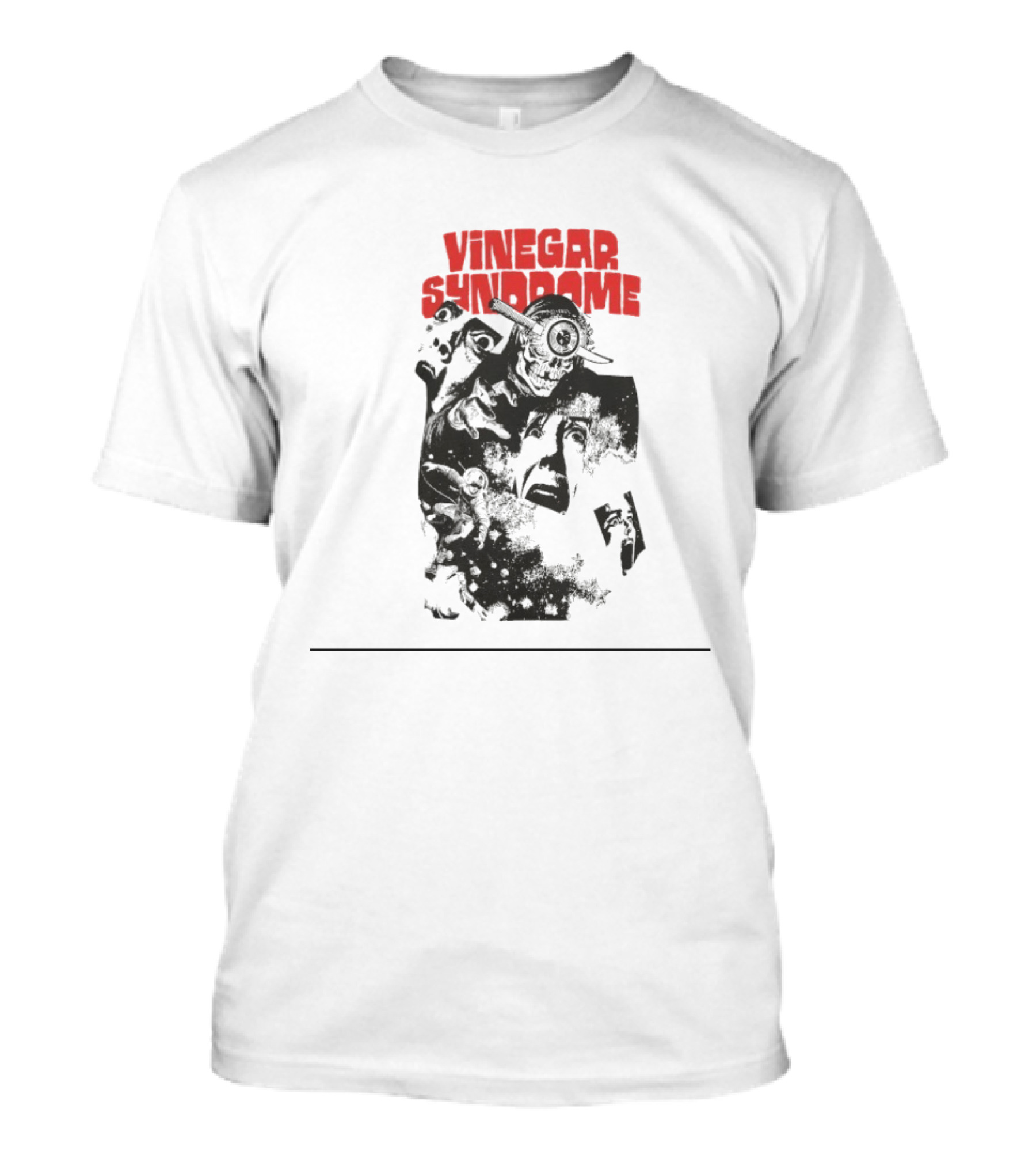 Vinegar Syndrome Cosmic Terror Vintage Horror Aesthetic Monster Scene T-Shirt