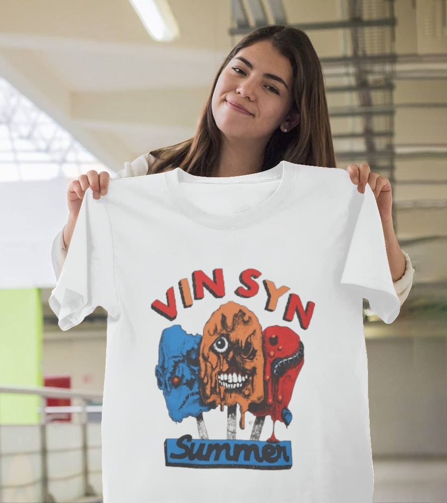VIN SYN Summer Horror Monster Trio T-Shirt