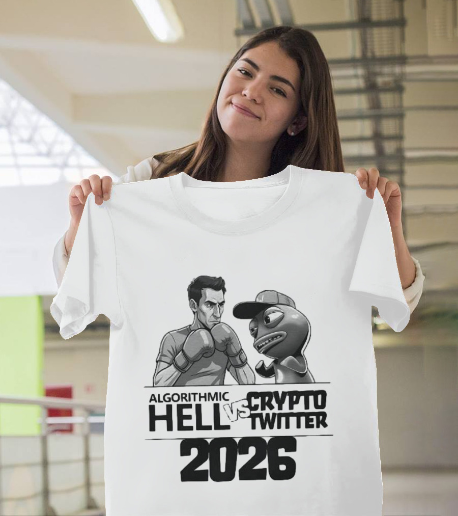 Algorithmic Hell Vs Crypto Twitter Boxing Showdown 2026 T-Shirt